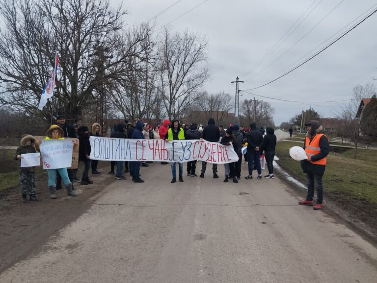Одржан протест у Јаши Томић
